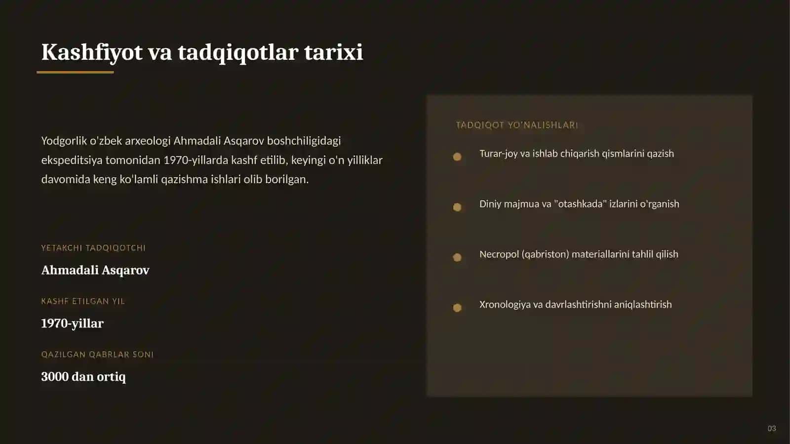 BRONZA DAVRI MARKAZIY OSIYOSI 3