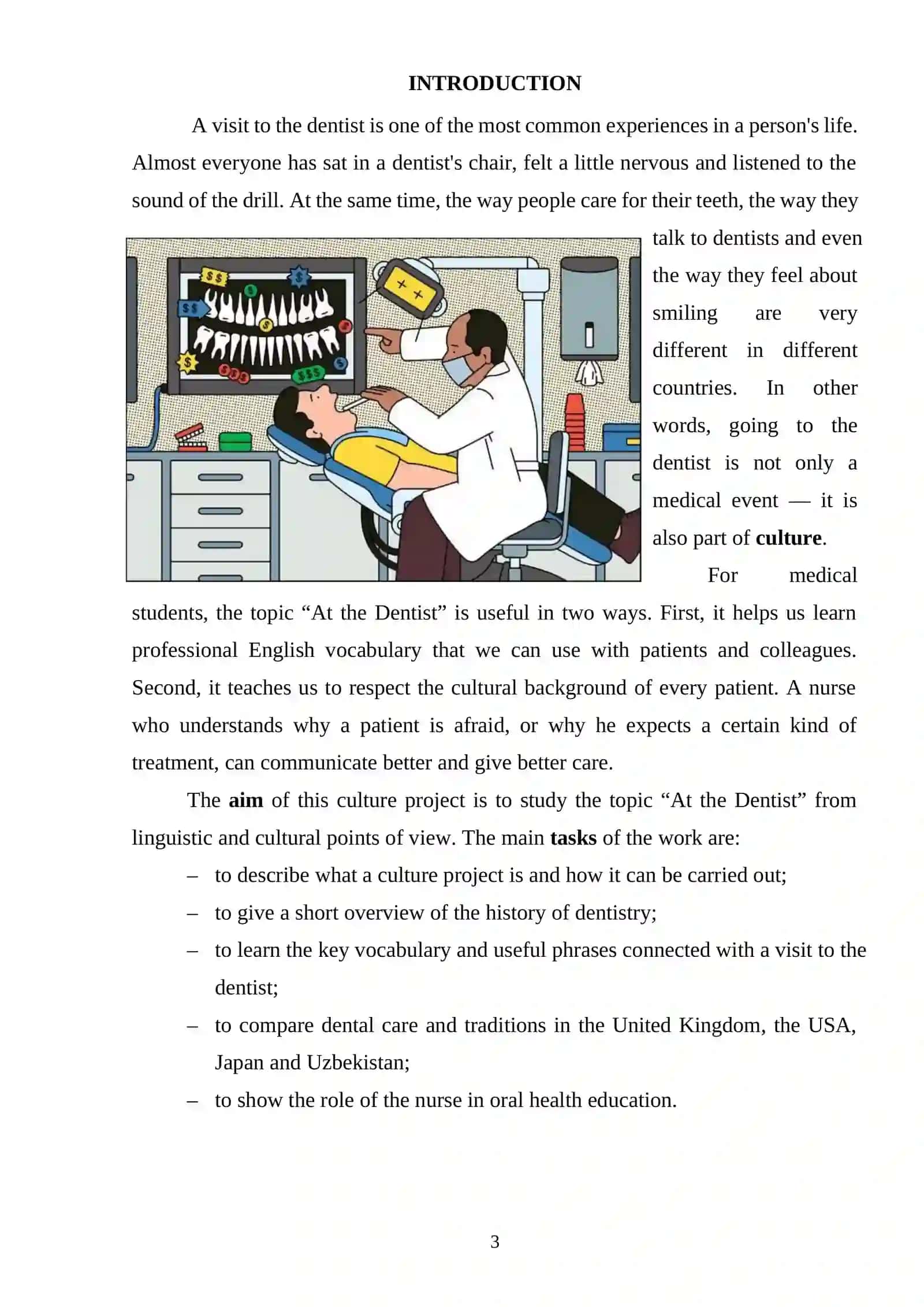 Culture Project "At the Dentist" 3