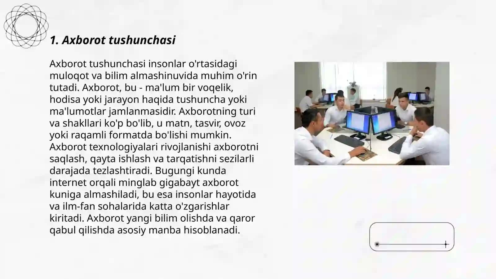 Axborotning turli xil ta'riflari 3