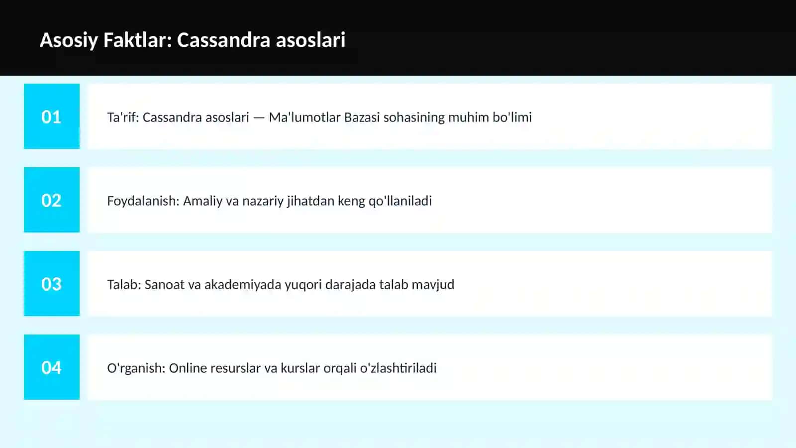 Cassandra asoslari 3