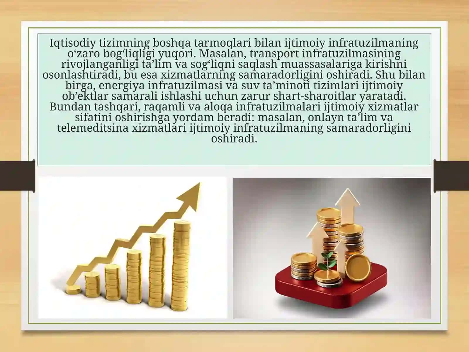 Ijtimoiy infratuzilmalarining boshqa infratuzilmalariga ta'sir mexanikasini baholash 3