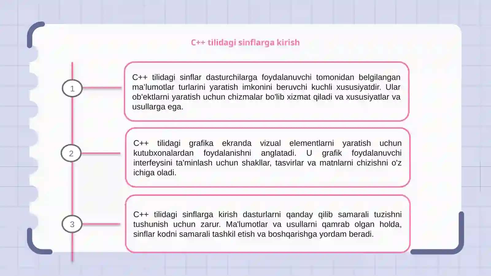 C++ tilida sinflar.C++ tilida grafika 3