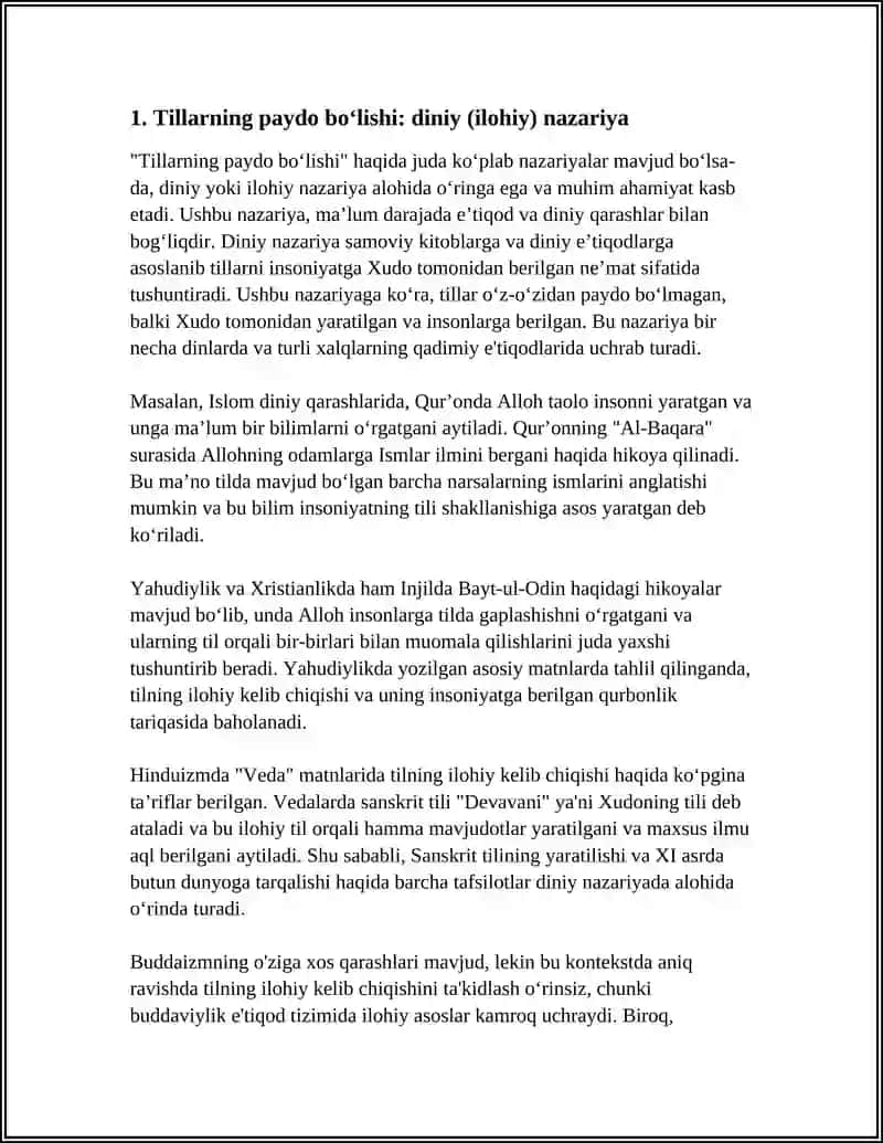 Tillarning paydo boʻlishi haqida nazariya 3