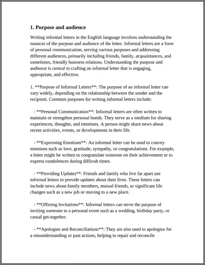 WRITING INFORMAL LETTERS 3