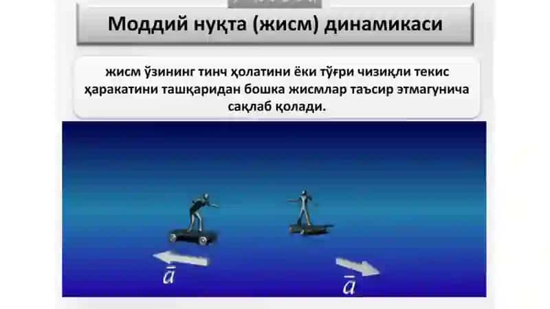 Моддийнуқтадинамикаси.Механикадакучларнингўзаротаъсири 3