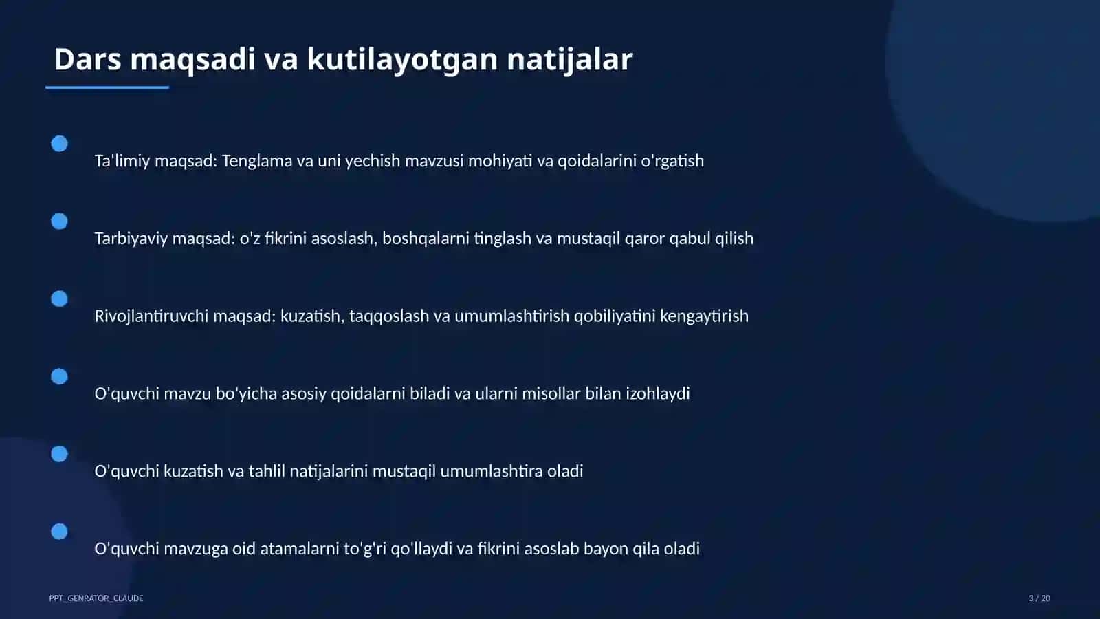 Tenglama va uni yechish (5-sinf) 3