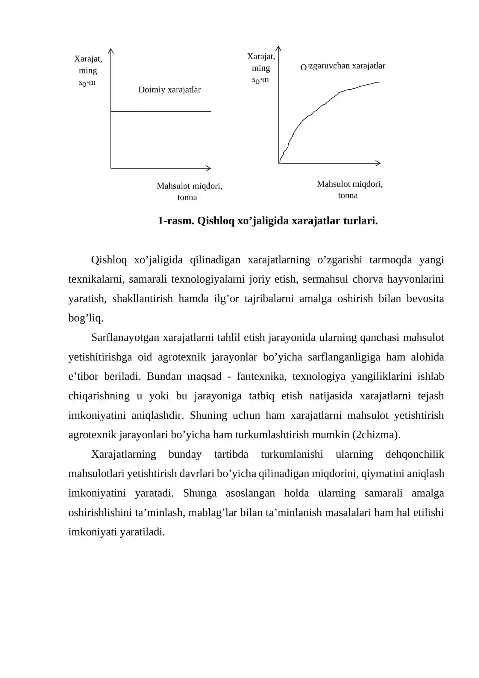 Qishloq xo'jalik korxonalarida ishlab chiqarish xarajatlari hisobi va mahsulot tannarxini kalkulyatsiya qilish 3