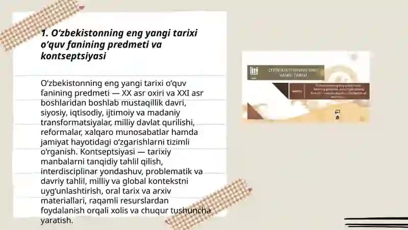 Ôzbekistonning eng yangi tarixi 3