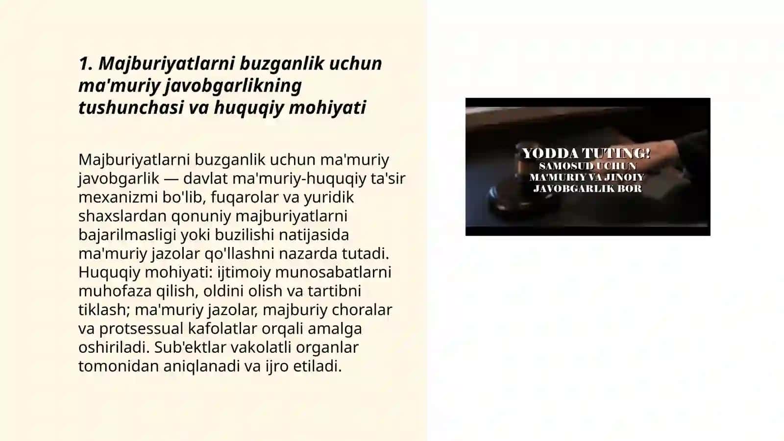 Majburiyatlarni buzganlik uchun ma'muriy javobgarlik 3