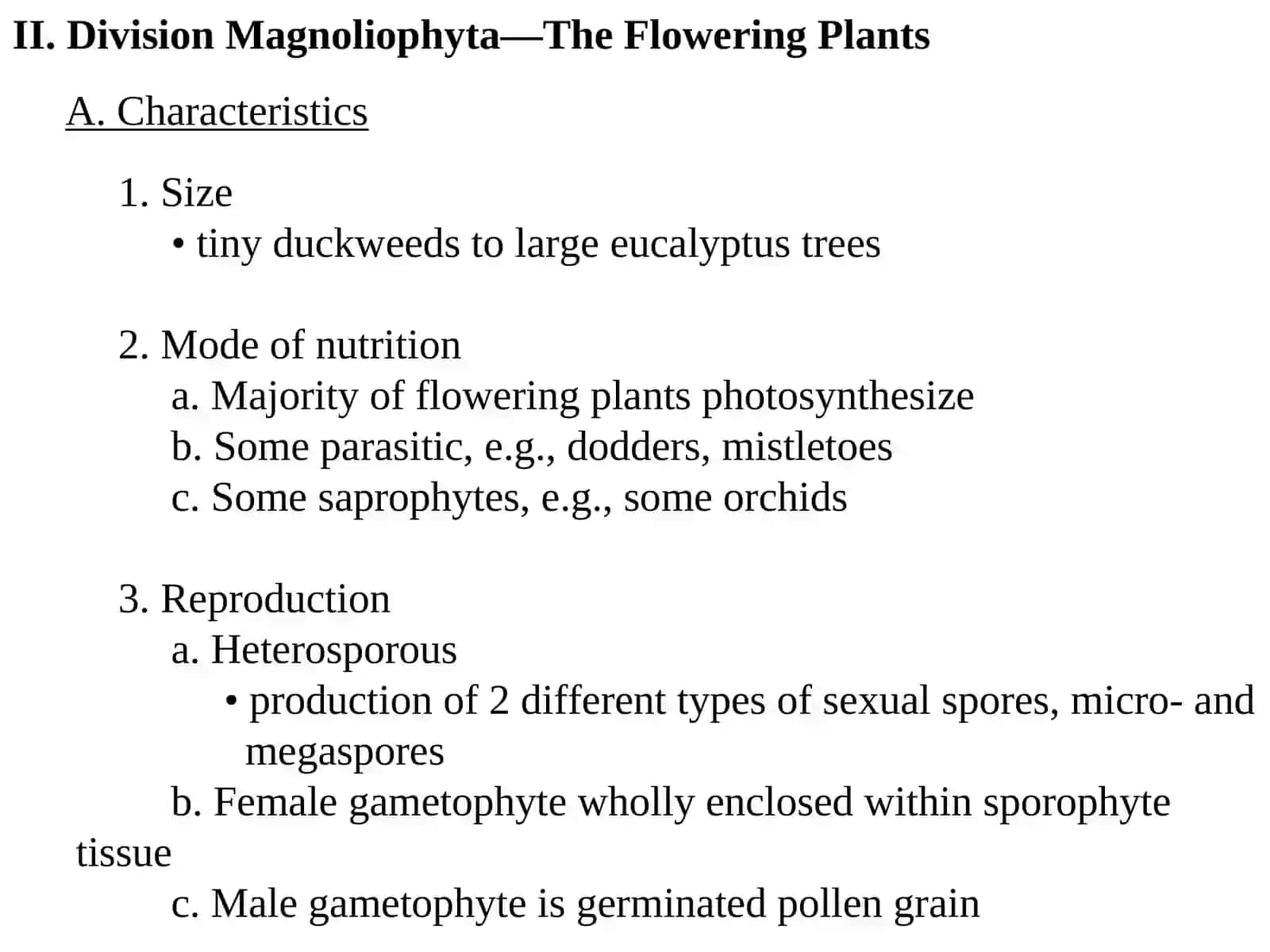Angiosperms 3