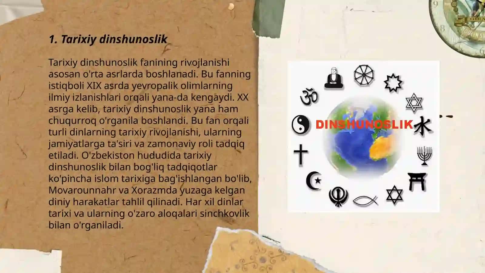 Tarixiy dinshunoslik 3