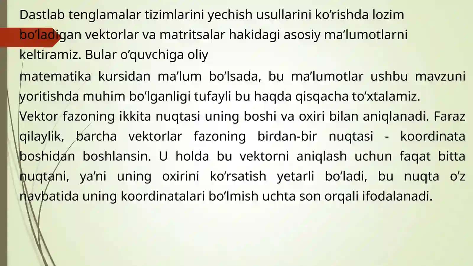 Chiziqli boʻlmagan tenglamalar siste-masini taqribiy yechish 3