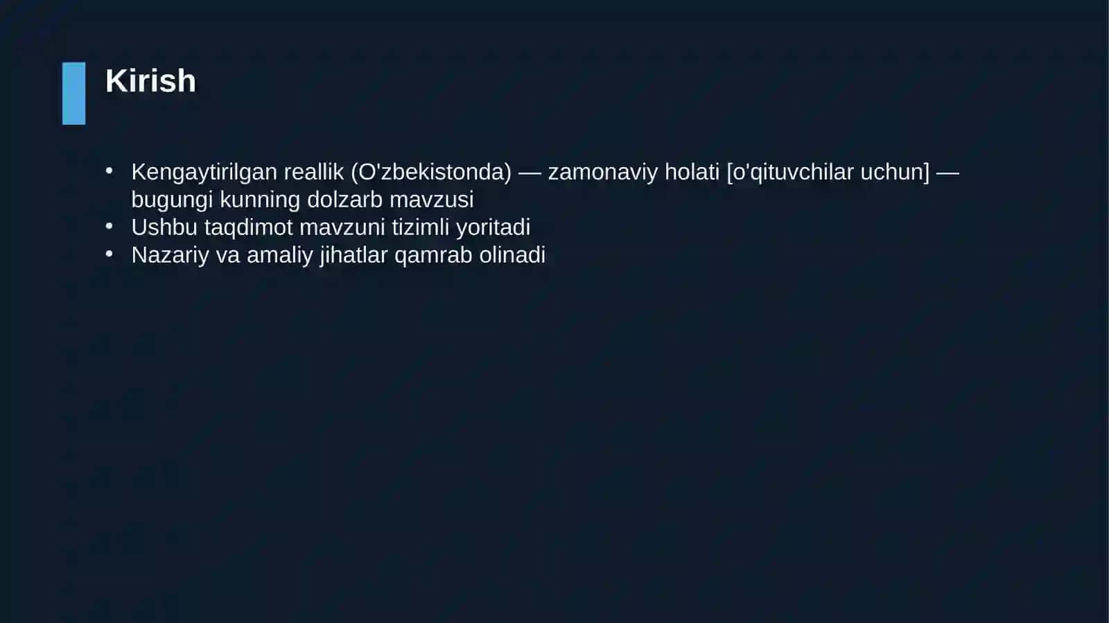 Kengaytirilgan reallik (O'zbekistonda) - zamonaviy holati [o'qituvchilar uchun] 3