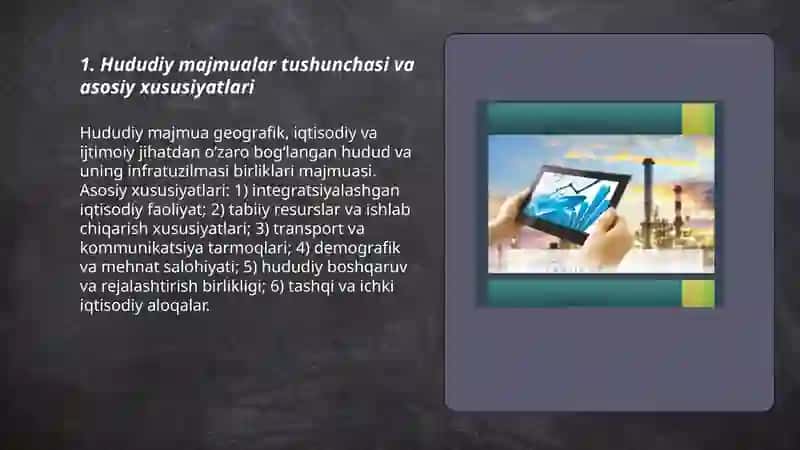 Hududiy majmualar va iqtisodiy rayonlashtirish 3