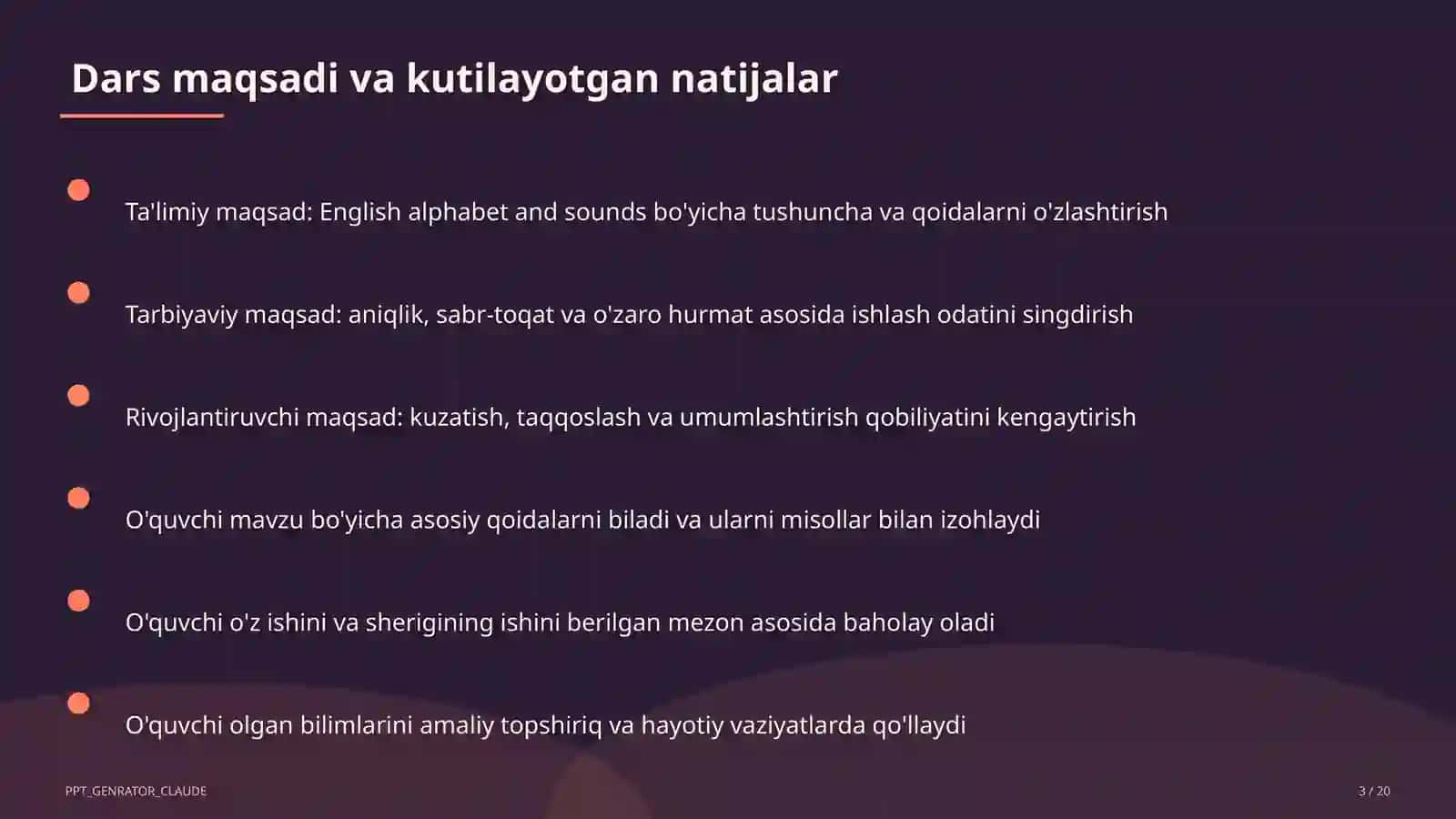 Ingliz tili (1–11) — metodik birlashma uchun 3