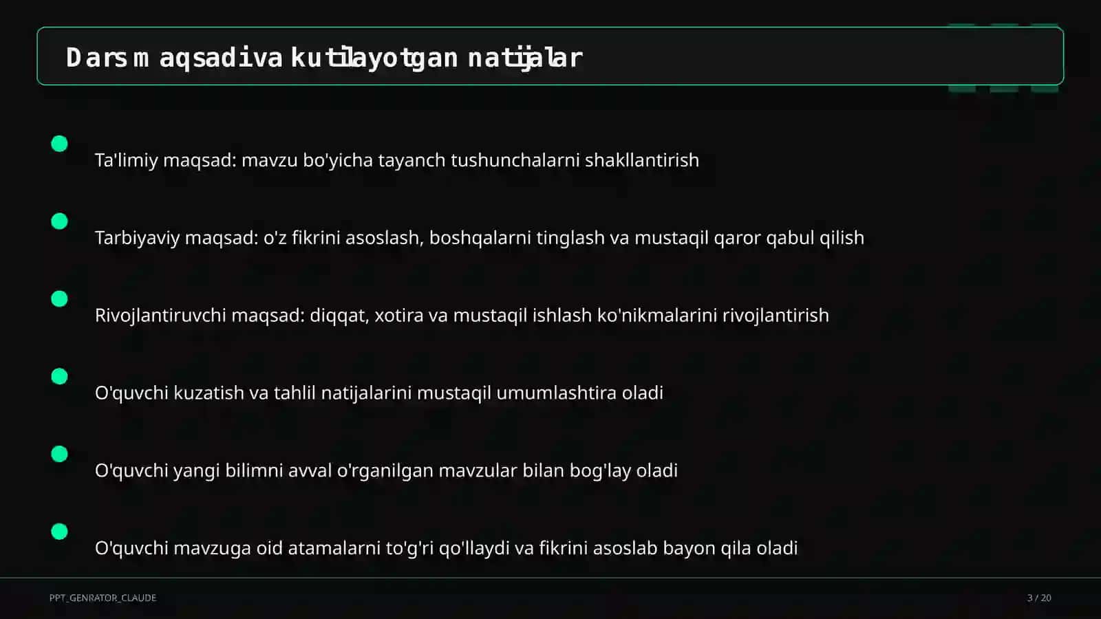 Sonli tengsizliklar va ularning xossalari (8-sinf) 3