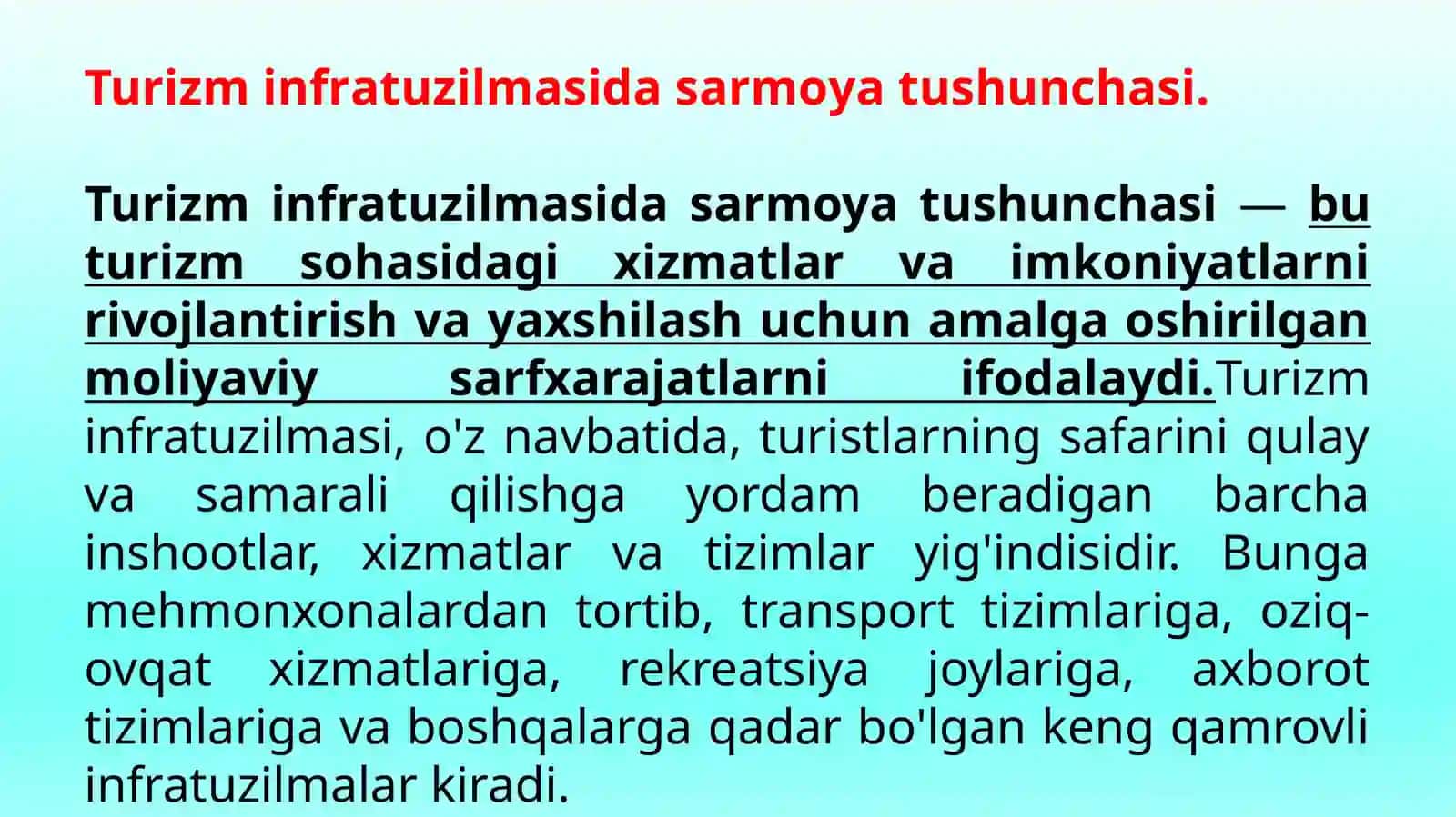 Turizminfratuzilmasi 3