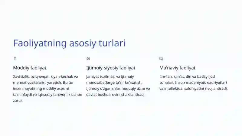 Faoliyat va Ongning O'zaro Bog'liqligi 3
