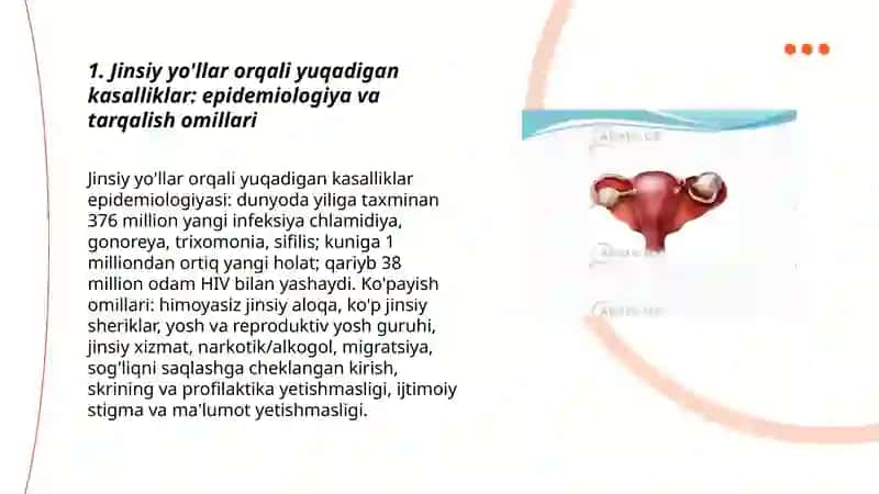 Jinsiy yoʻllar orqali yuqadigan kasalliklar 3