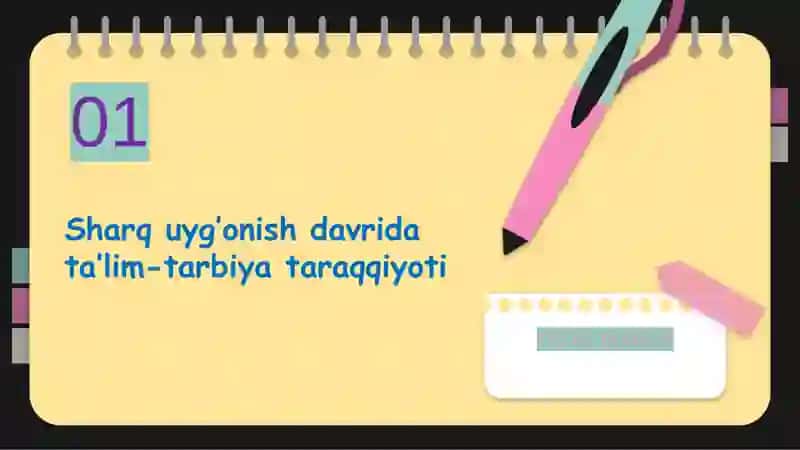 G’ARB UYG’ONISH DAVRIDA PEDAGOGIKA FANI TARAQQIYOTI 3