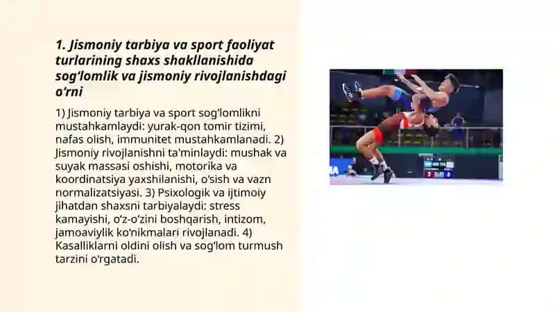 Shaxs shakllanishida jismoniy tarbiya va sport faoliyat turlarining tutgan o‘rni 3