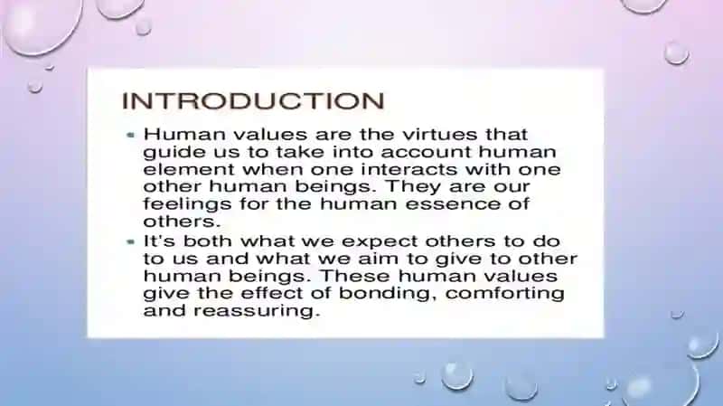 Universal human values 3