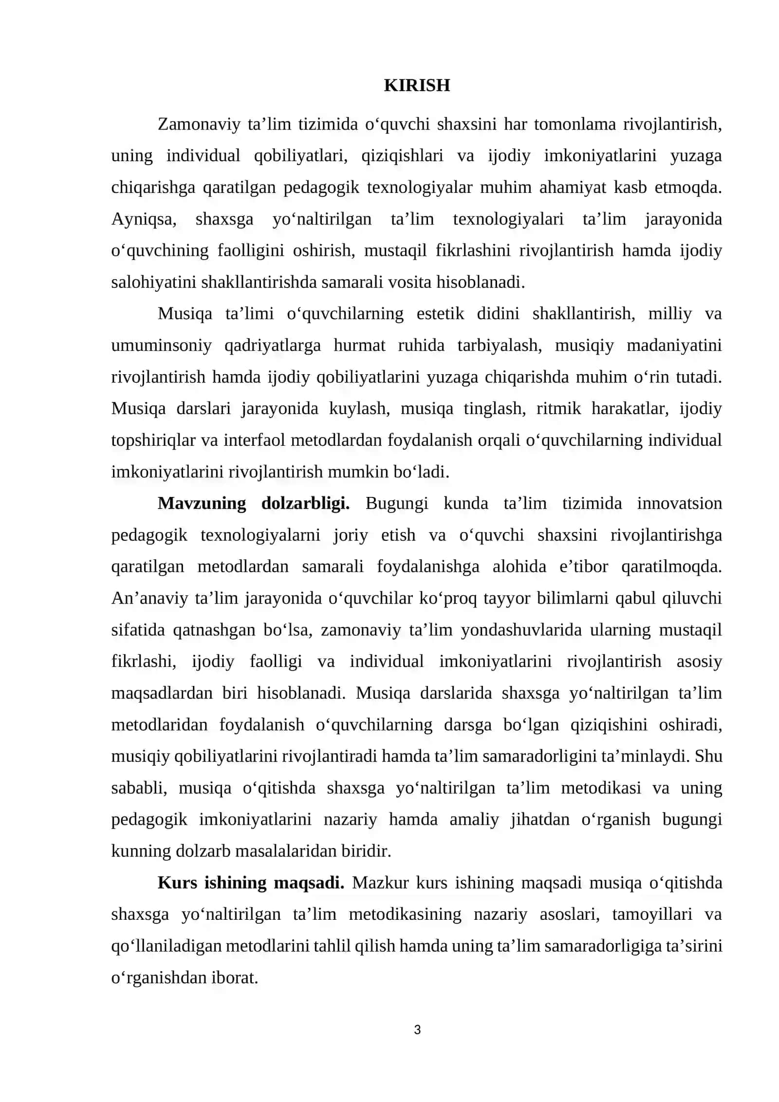 Musiqa o’qitishda shaxsga yo’naltirilgan ta’limdan foydalanish metodikasi 3