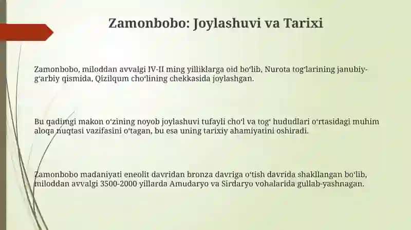 Zamonbobo arxeologik yodgorligi 3