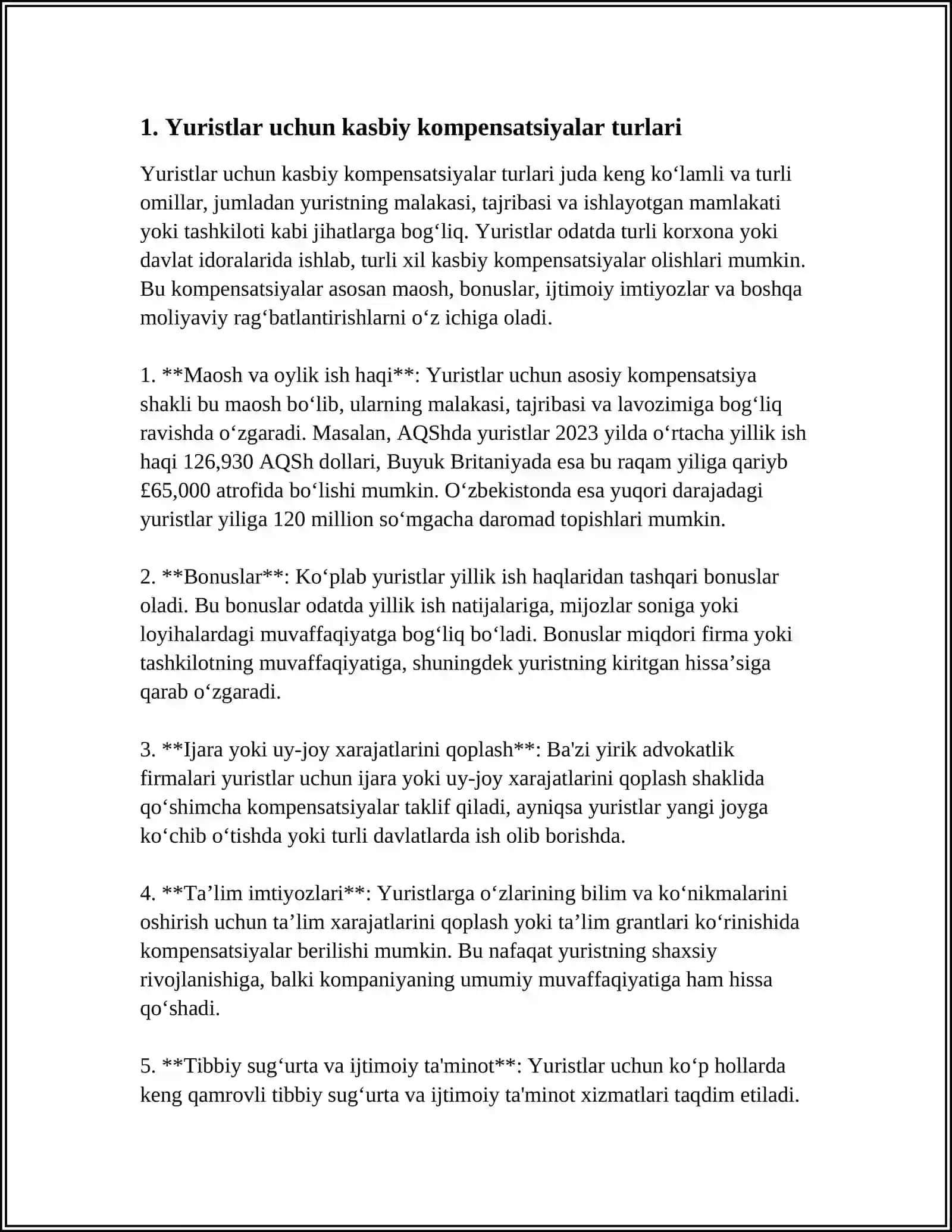 YURIDIK KADRLARDA KASBIY KOMPENSATSIYALARNI RIVOJLANTIRISH AHAMIYATI 3
