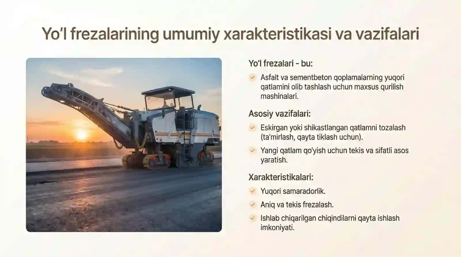 Yo’l frezalarining konustuktiv tuzilishi 3