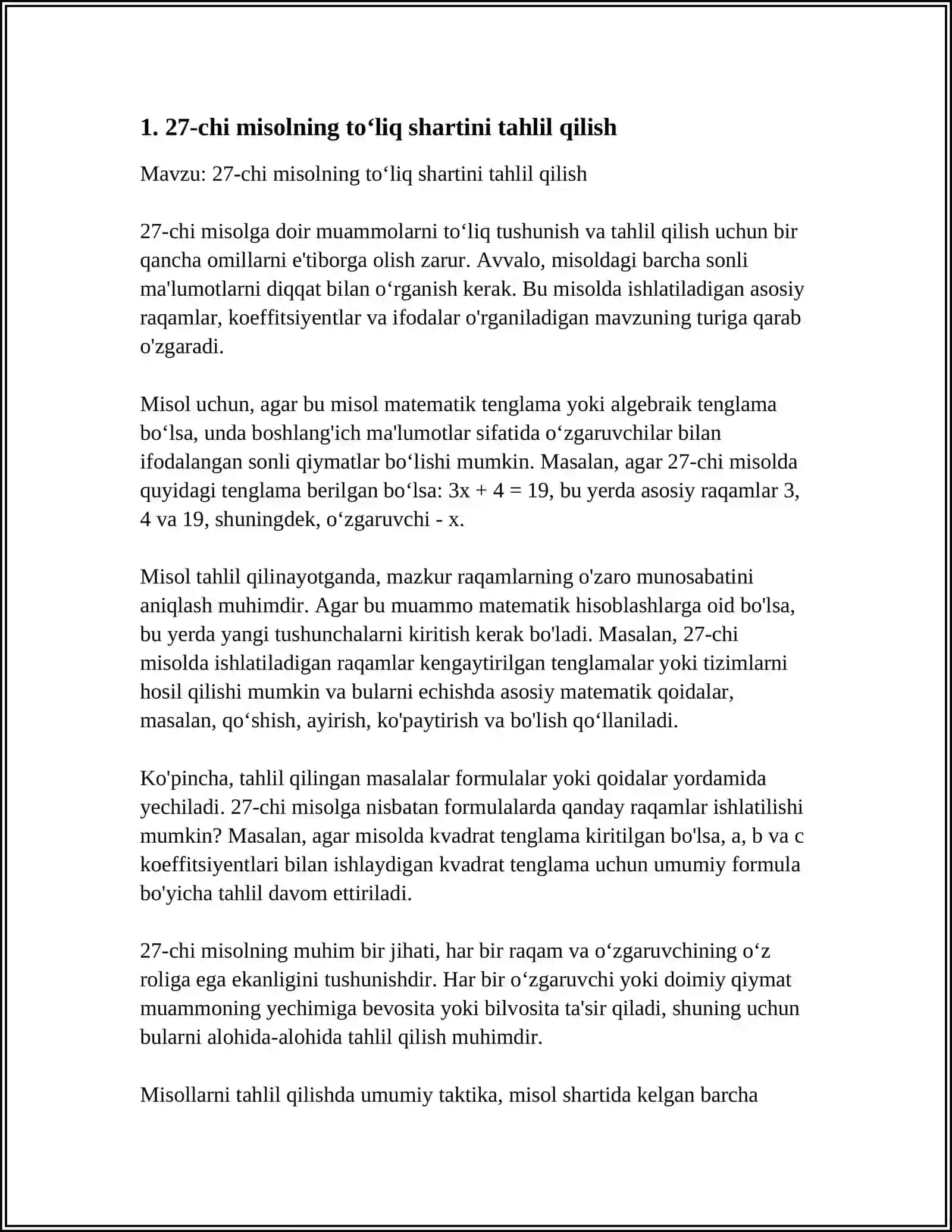27‑chi misolning toʻliq shartini tahlil qilish 3