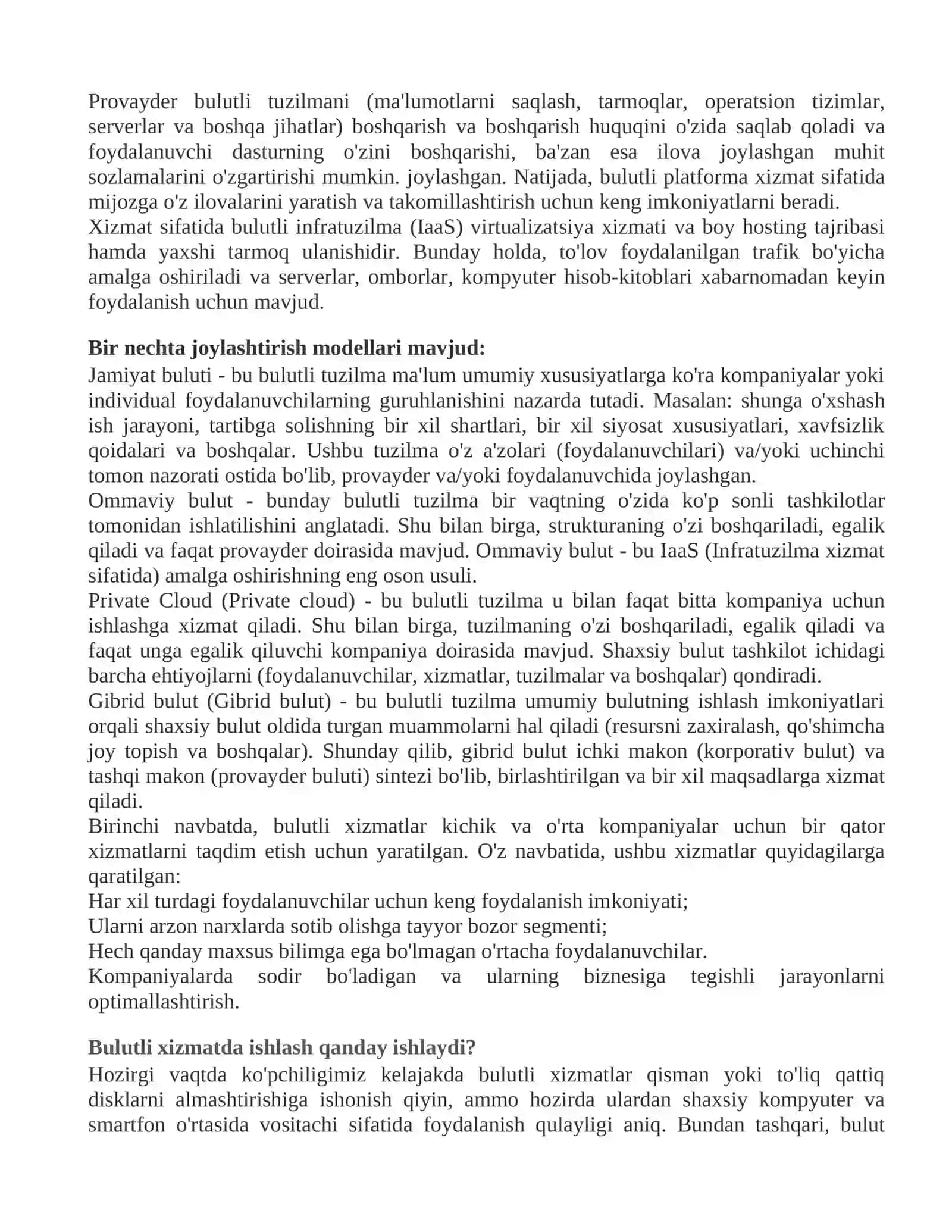 Bulutli texnologiyalarning ta’limiy imkoniyatlari bilan tanishish 3