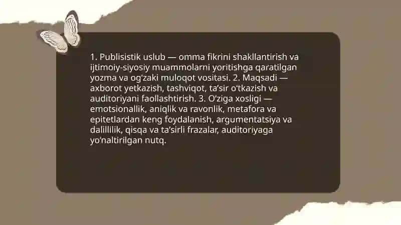 Publisistik uslub 3