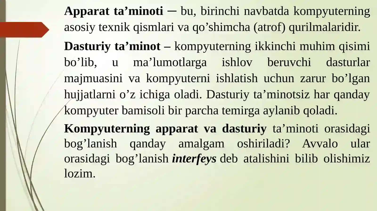 Kompyuterning dasturiy ta’minoti 3