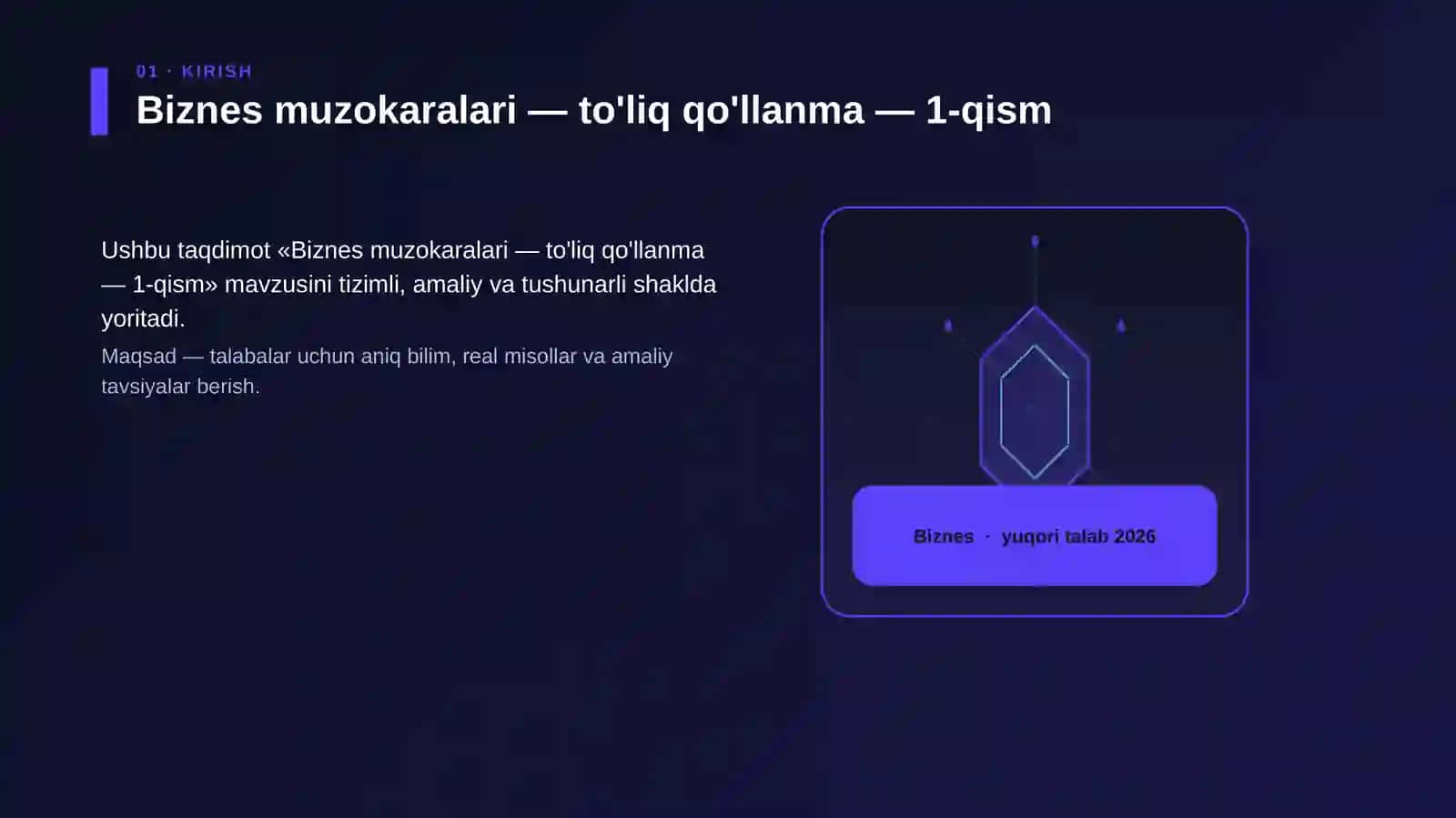 Biznes muzokaralari — to'liq qo'llanma — 1-qism 3