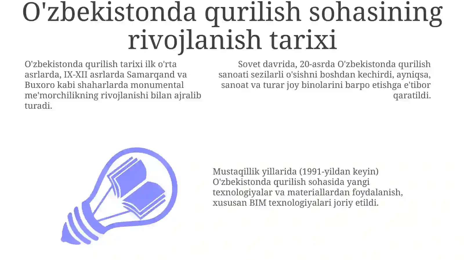 O'zbekistonda qurilishni boshqarish: asosiy tendentsiyalar 3