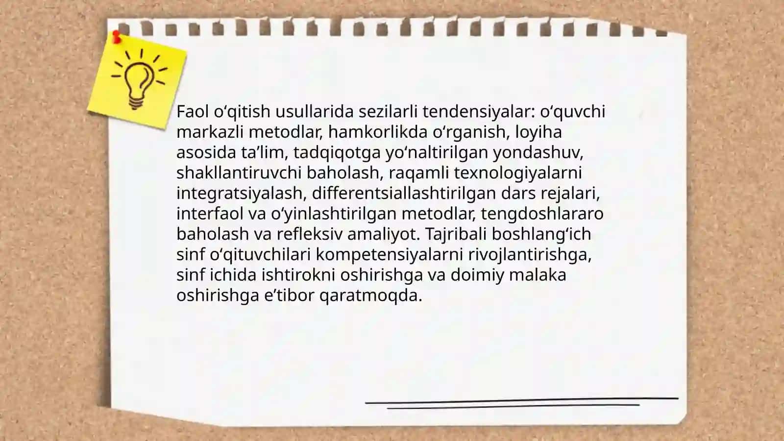 Tajribali boshlangʼich sinf oʻqituvchilarining tendensiyalari 3