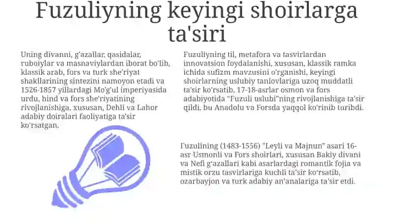 Fuzuliyning she'riy merosi: Klassik shakllar va ta'sirlar 3