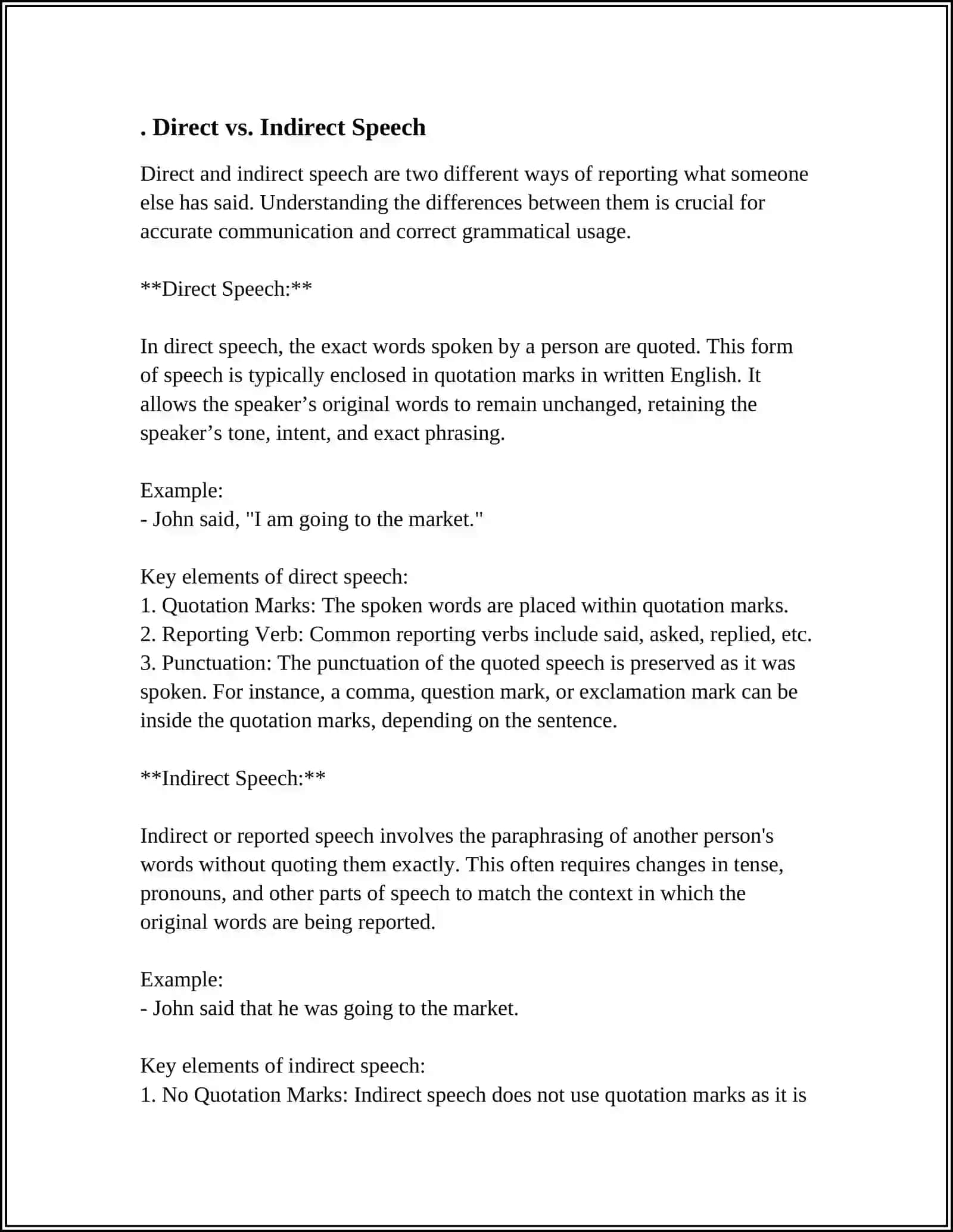 REPORTED SPEECH 3