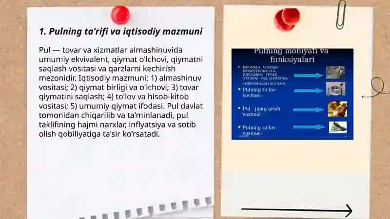 Pulning kelib chiqishi va mazmuni 3