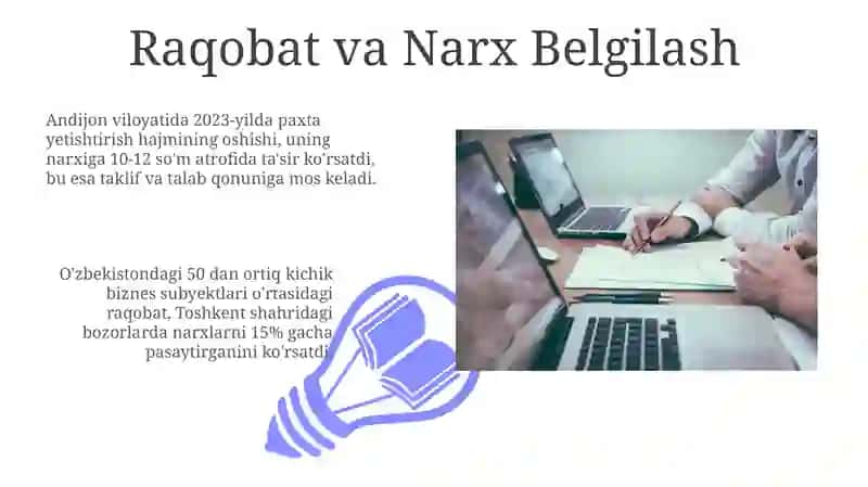 Talab va Taklif Qonuniga Muvofiq Narx Belgilash Usullari 3