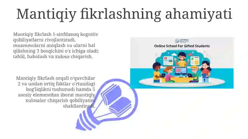 Mantiqiy fikrlashni rivojlantirish: Usullar va amaliy mashqlar 3