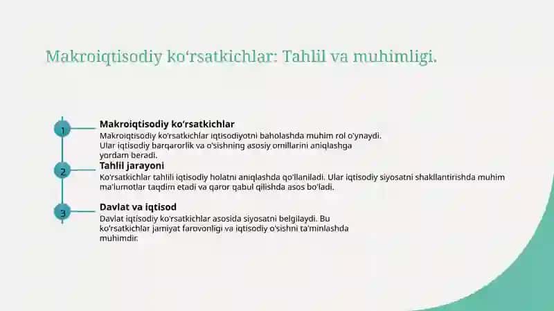Makroiqtisodiy koʻrsatkichlar 3