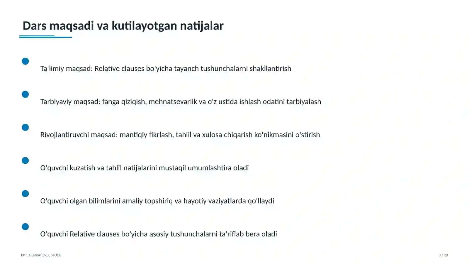 Relative Clauses (10-sinf) 3