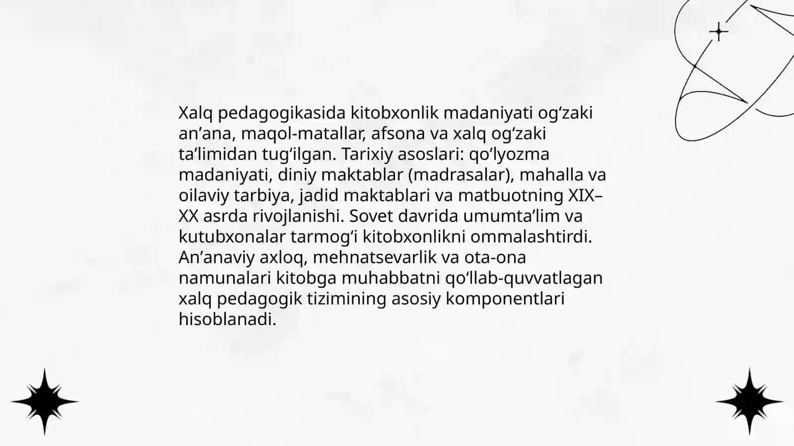 Xalq pedagogikasida kitobxonlik madaniyati 3