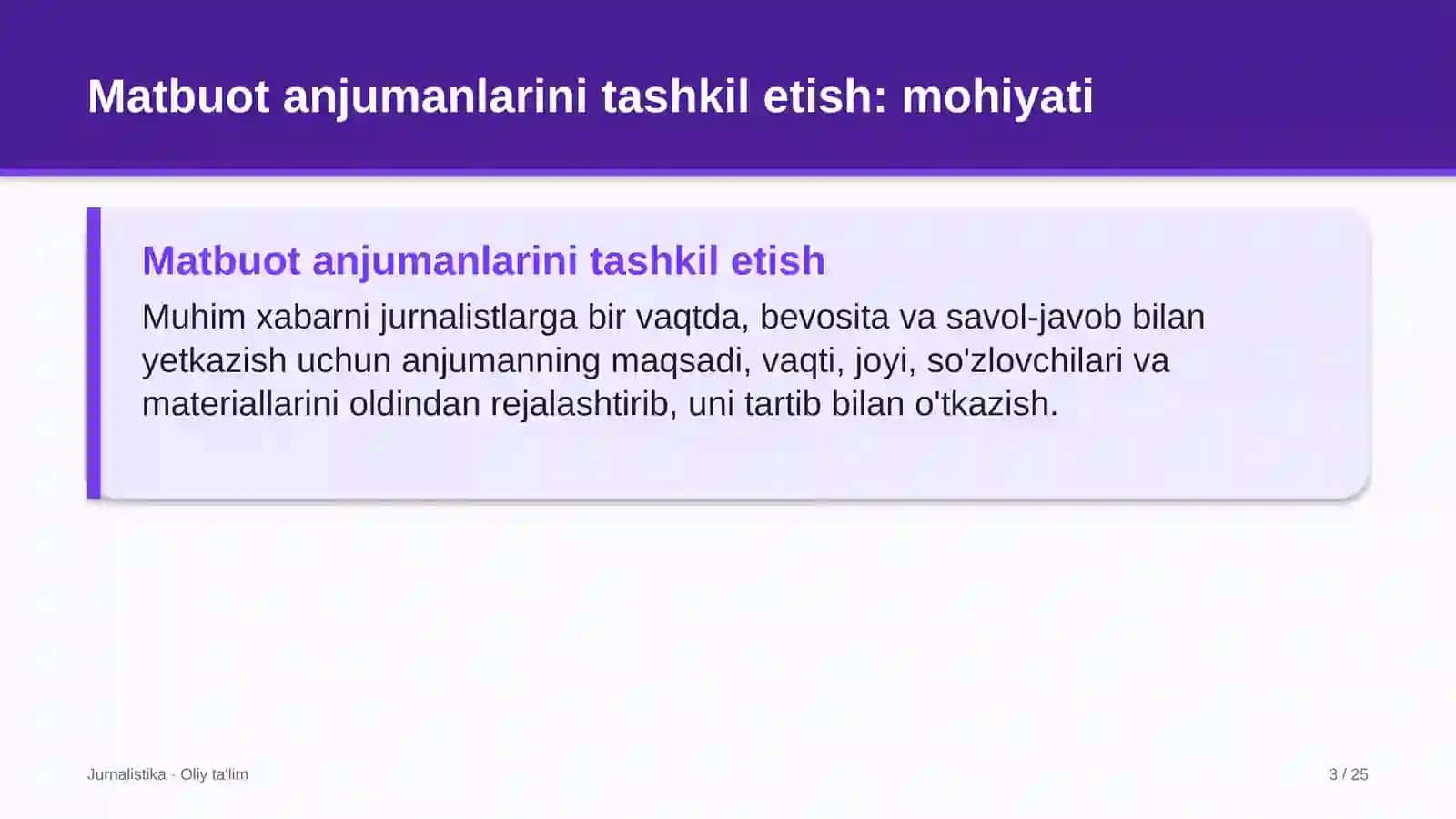 Korporativ moliyada matbuot anjumanlarini tashkil etish 3