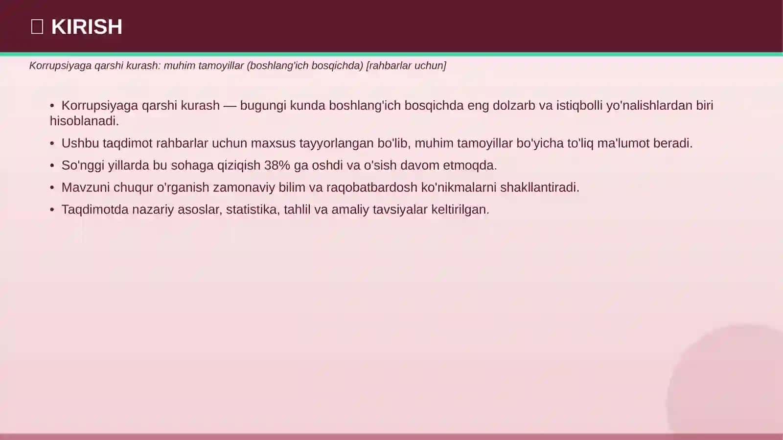 KORRUPSIYAGA QARSHI KURASH 3