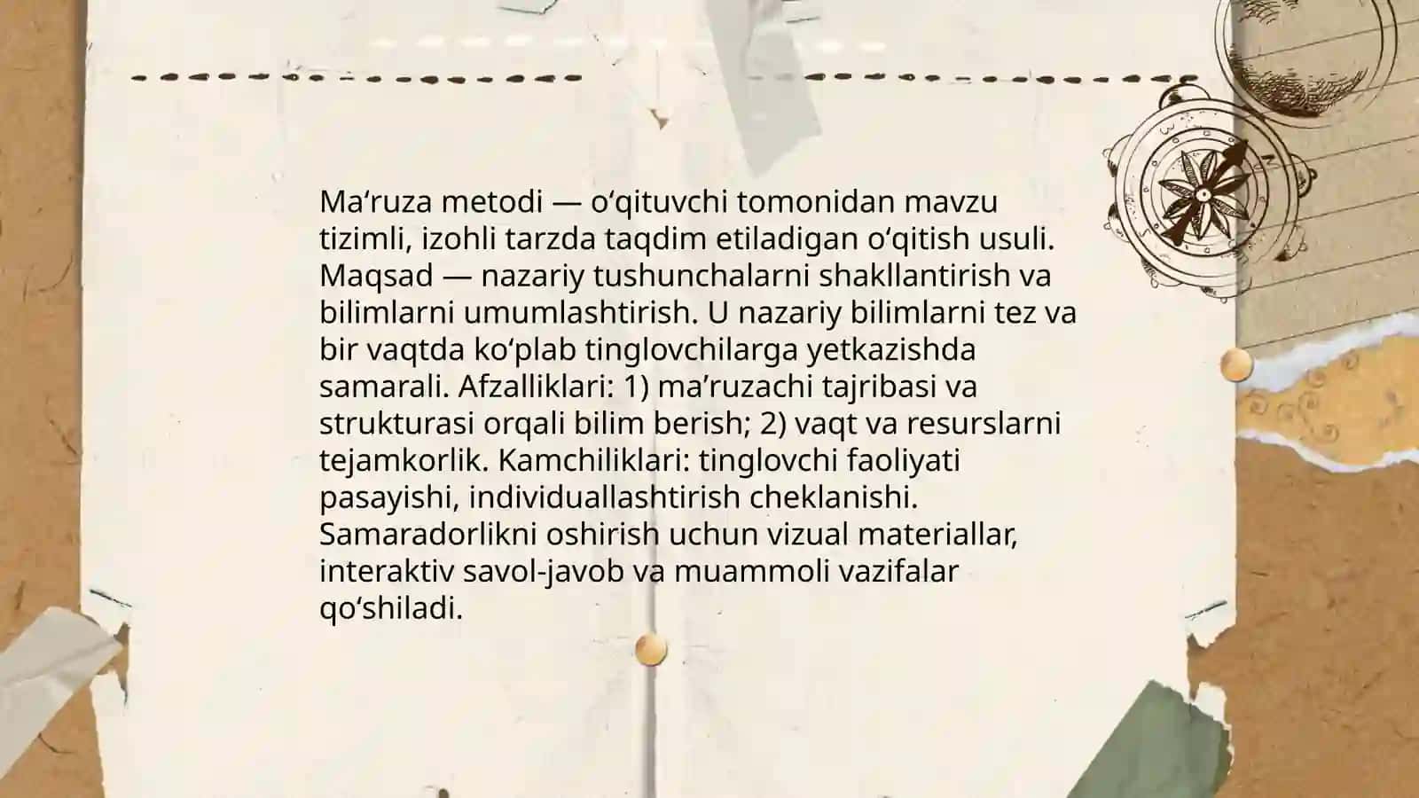 Maʻruza metodi 3