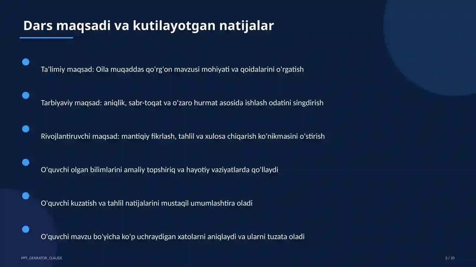 Oila muqaddas qo'rg'on (5-sinf) 3
