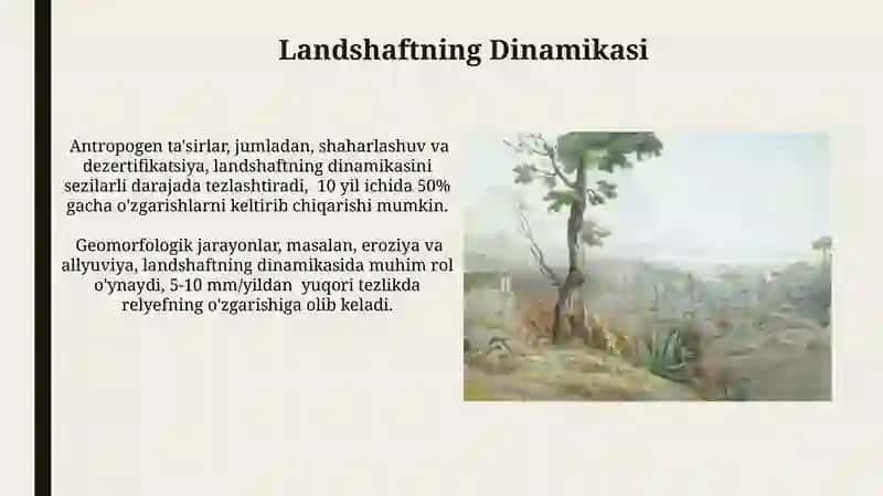 Landshaftlarning komponentlari 3